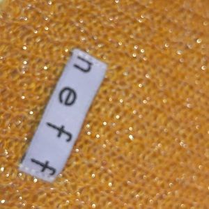 Neff sparkling mustard beanie knit